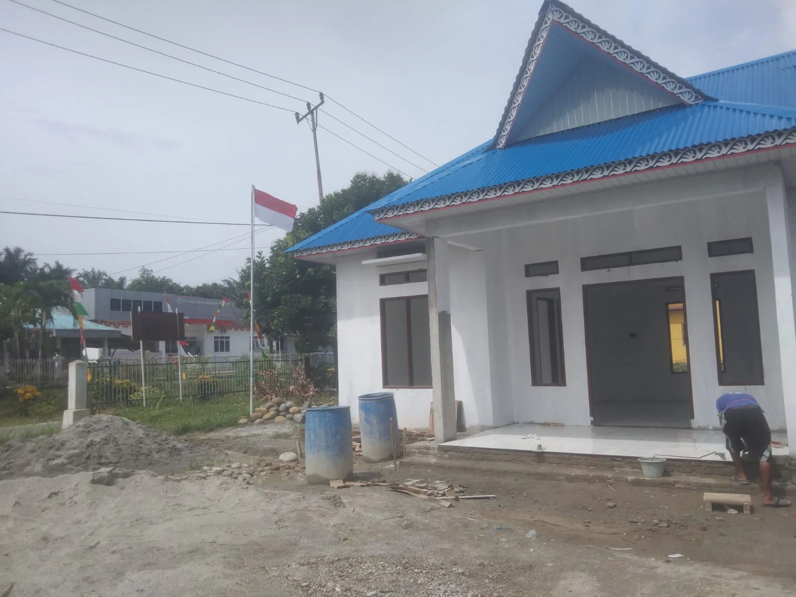 Progres Pembangunan Kantor Pangulu Nagori Negeri Dolog Kecamatan Raya Kahean Kabupaten Simalungun