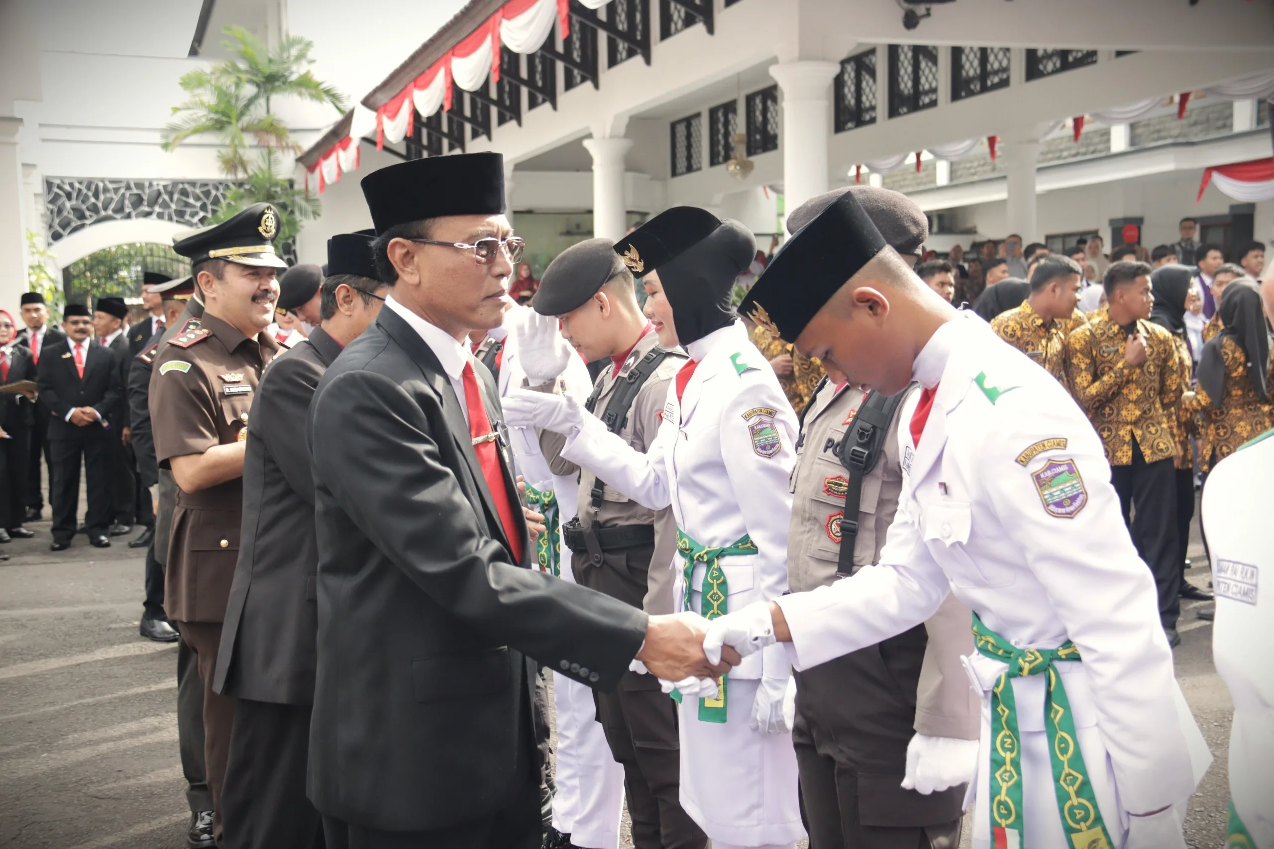 Sebanyak 52 Pasukan   Paskibraka  Ciamis Tahun 2025 di Kukuhkan