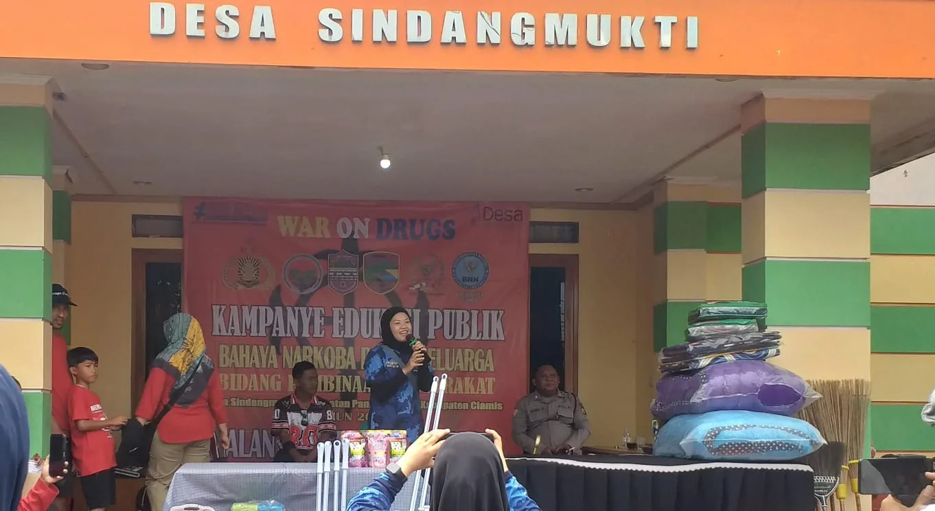 Jalan Sehat Meriahkan HUT-RI Ke 80 Bersama Pemdes Sindang Mukti Gandeng BNN Ciamis