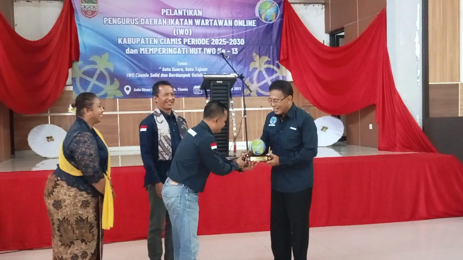 IWO Ciamis Periode 2025–2030 Resmi Dilantik, Bupati Herdiat: Media Harus Profesional