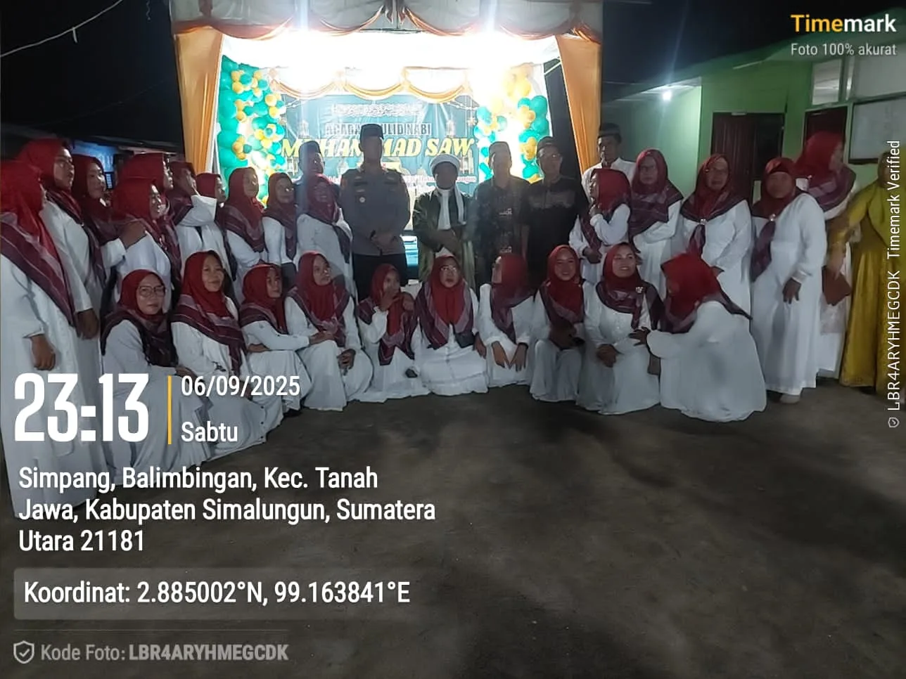 Hadirkan Negara di Tengah Masyarakat, Polsek Tanah Jawa Gelar Pengamanan Peringatan Maulid Nabi Muhammad SAW