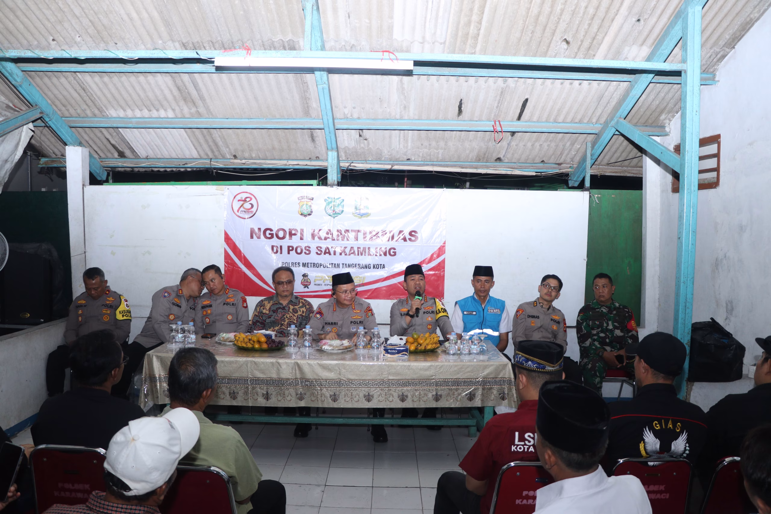 Direktorat Binmas Polda Metro Jaya bersama Polres Metro Tangerang Kota menggelar Ngopi Kamtibmas