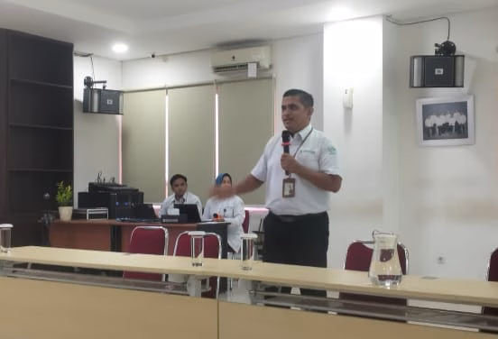 Kepala Kantor BPJS Kota Depok, dalam rangka sosialisasi program JKN (.poskota.net/foto, Yopi)