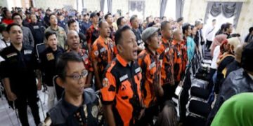 TNI – POLRI, Kodim 0618 dan Pemkot Bandung Bersama Ormas Sepakat Jaga Kondusiftas Kota Bandung