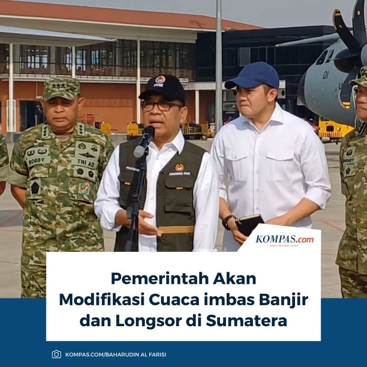 Upaya Modifikasi Cuaca untuk Mitigasi Curah Hujan di Pulau Sumatera