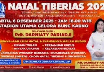 Yuk Meriahkan Acara Natal Tiberias Di GBK 6 Desember 2025
