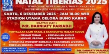 Yuk Meriahkan Acara Natal Tiberias Di GBK 6 Desember 2025