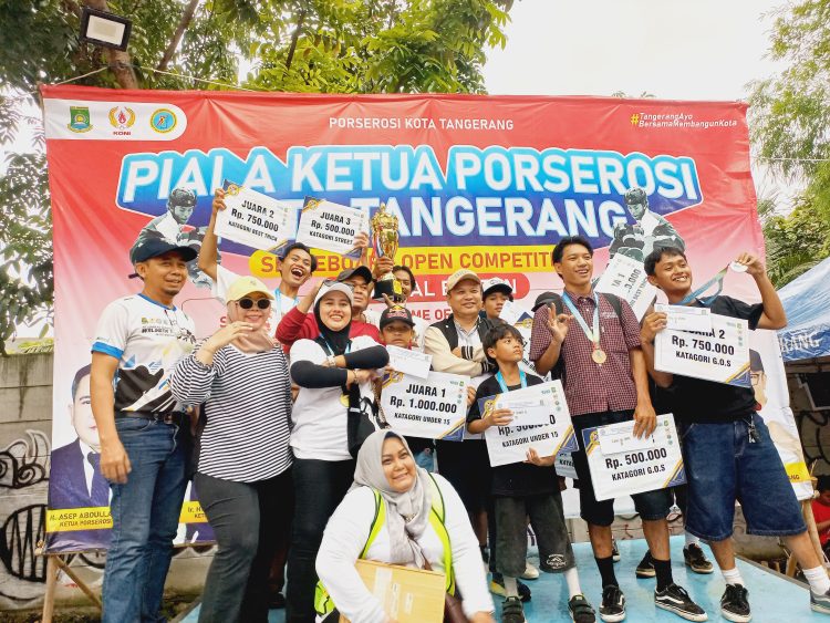Porserosi Kota Tangerang Mengadakan Lomba Skateboard yang Dihadiri Oleh Andra Soni Gubernur Banten
