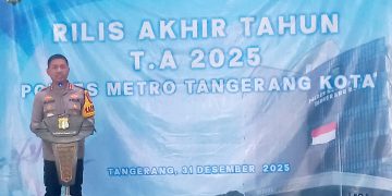 Rilis Akhir Tahun 2025 Polres metro Tangerang Kota, Paparan Beberapa Kasus Yang Terselesaikan dan Penghargaan Yang Diraih