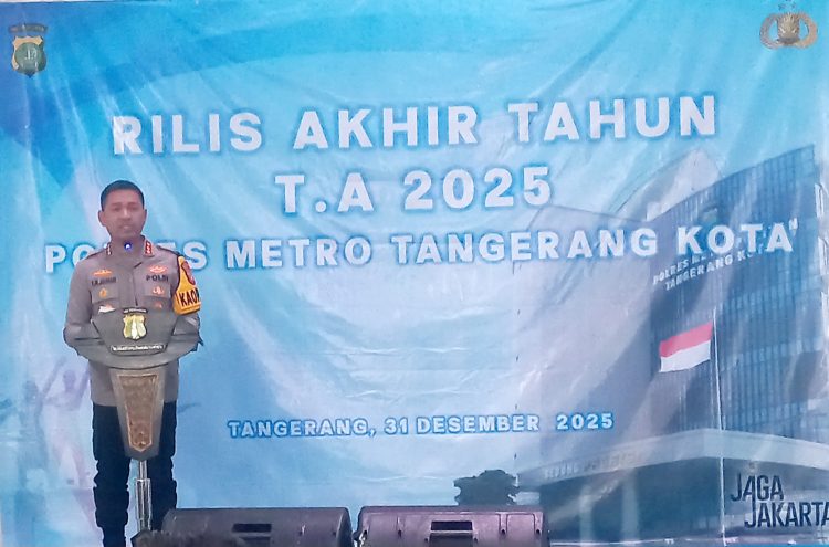 Rilis Akhir Tahun 2025 Polres metro Tangerang Kota, Paparan Beberapa Kasus Yang Terselesaikan dan Penghargaan Yang Diraih