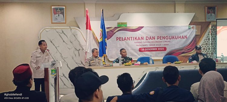Ade Firmansyah Resmi Dilantik sebagai Ketua Karang Taruna Kelurahan Cimone Periode 2025–2030