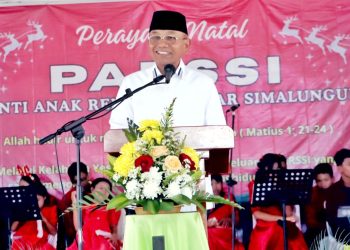 *Hadiri Perayaan Natal PARSSI, Bupati Simalungun Berpesan Kepada Anak-anak Agar Tetap Bersabar, Semangat Belajar dan Berdoa*