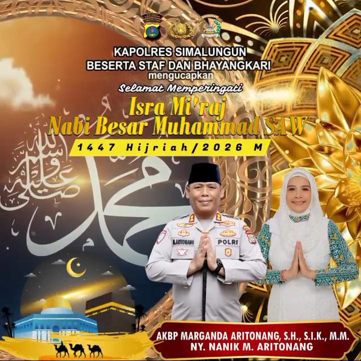 Isra Mi’raj 1447 H, Kapolres Simalungun Ajak Personel Perkokoh Iman dan Takwa untuk Mengabdi Kepada Masyarakat