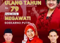 Milad PDI Perjuangan,Megawati Serukan Penguatan Ideologi Kader dan Aksi Lingkungan