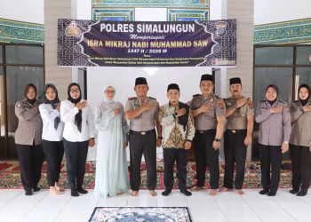 Polres Simalungun Peringati Isra Mi’raj dengan Santunan Anak Yatim, Kapolres: “Polri Bukan Hanya Penegak Hukum, Tapi Juga Penolong
