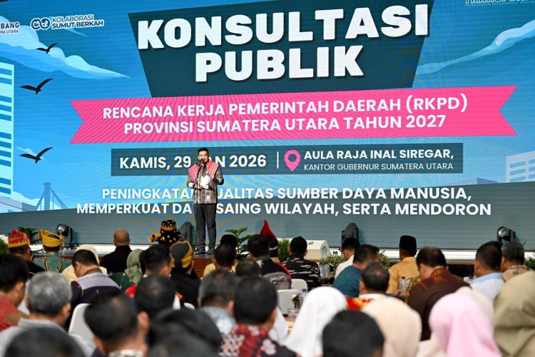 Bupati Simalungun Hadiri Forum Konsultasi Publik RKPD Provsu: Peluang Daerah Mendapatkan Ruang Dalam Pembiayaan Pembangunan