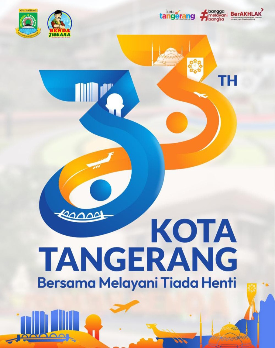 Logo Hari Ulang Tahun (HUT) Kota Tangerang Ke-33