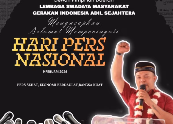Ketua DPD LSM GIAS Kota Tangerang Sampaikan Ucapan Hari Pers Nasional 2026