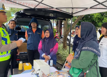 Satlantas Tangerang Kota Manfaatkan Stan DLH untuk Sosialisasi Keselamatan Berlalu Lintas