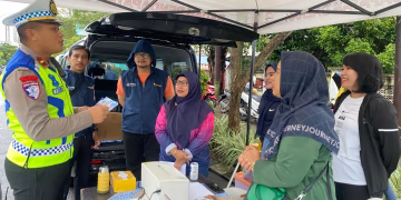 Satlantas Tangerang Kota Manfaatkan Stan DLH untuk Sosialisasi Keselamatan Berlalu Lintas