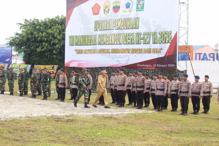 Kapolres Simalungun Hadiri Pembukaan TMMD ke-127, Masyarakat Kebanjiran Bantuan Sosial