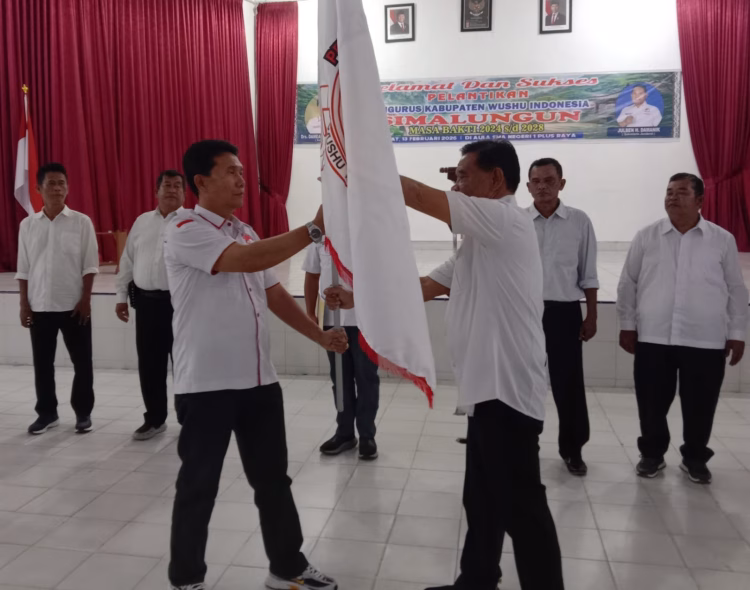 Dameanto Purba Dilantik sebagai Ketua Pengkab Wushu Indonesia Kabupaten Simalungun 2024-2028