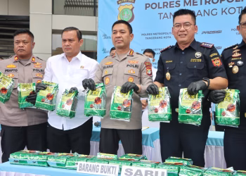Polres Metro Tangerang Kota Bongkar 25 Kg Sabu Jaringan Internasional, Diselundupkan Pakai Alphard