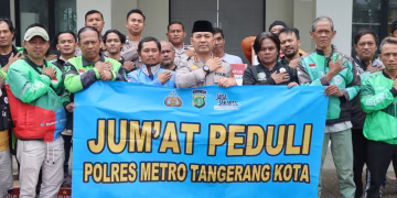 Kapolres Tangerang Kota Rangkul Ojol Lewat Program Jumat Peduli