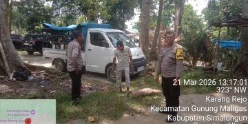 Polsek Bangun Perketat Pengamanan Objek Wisata Jelang Lebaran, Antisipasi Curanmor dan Kejahatan