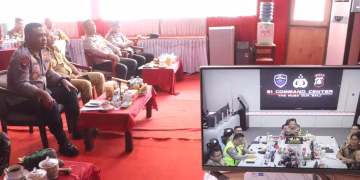 Dari Tepian Danau Toba, Kapolda Sumut Pimpin Koordinasi Nasional Bersama Kapolri, Kapolres Simalungun Dampingi Penguatan Pengamanan Arus Balik Operasi Ketupat 2026