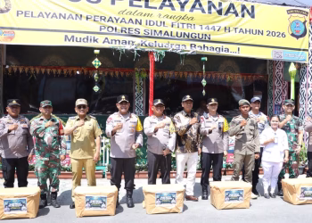 Bupati Simalungun Dampingi Kapoldasu Ikuti Kegiatan Anev Sitkamtibmas dan Monitoring Pelayanan Idul Fitri 1447 H