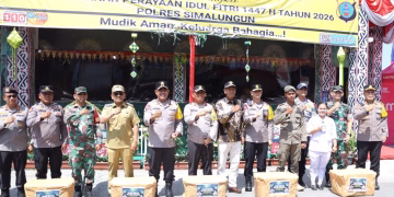 Bupati Simalungun Dampingi Kapoldasu Ikuti Kegiatan Anev Sitkamtibmas dan Monitoring Pelayanan Idul Fitri 1447 H