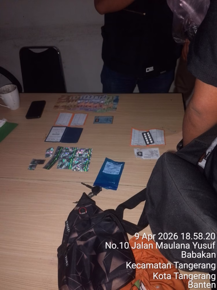 Laporan Warga Berbuah Penangkapan, Tim 3P Polres Amankan Dua Pria Bawa Tramadol di Tangerang