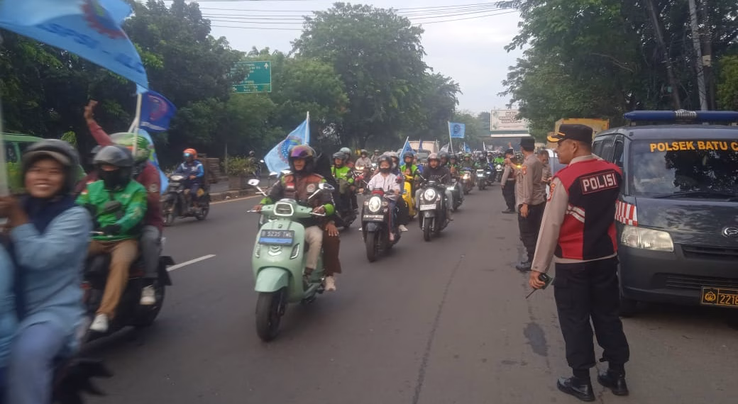 Peringatan Hari Buruh, Polres Metro Tangerang Kota Kawal Keberangkatan Massa Aksi ke Jakarta Pusat