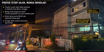 Kontroversi RS Canggu: Lampu Proyek Menyala, Penolakan Warga Kian Keras