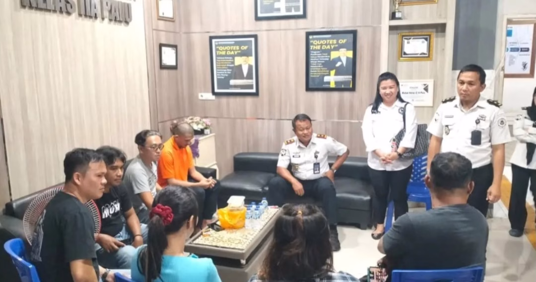 Pembesuk Wanita Ketahuan Bawa Sabu Dalan Nasi Kuning di Rutan Kelas IIA Palu