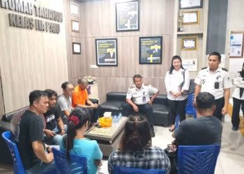 Pembesuk Wanita Ketahuan Bawa Sabu Dalan Nasi Kuning di Rutan Kelas IIA Palu