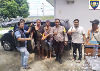 Kapolsek Dolok Batu Nanggar Pimpin Langsung Pengamanan TKP: Dua Pencuri Lembu Pakai Mobil Sedan Tak Berkutik di Wilayahnya