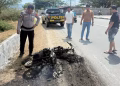 Curi Tabung Elpiji, Motor Pelaku Dibakar Massa di Mamboro
