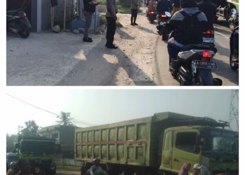 Truk Mogok di Jalan Raya Cisoka, Polisi Sigap Atur Lalu Lintas Cegah Kepadatan