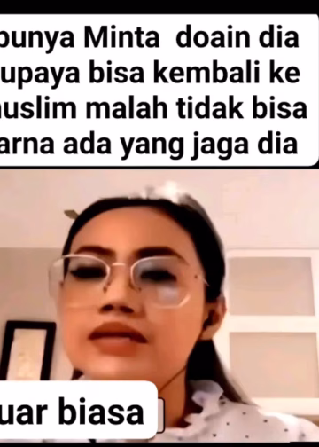 seorang Muslimah yang taat, akhirnya masuk Kristen