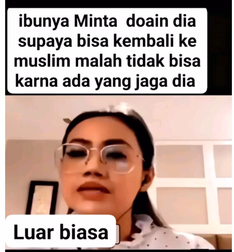 seorang Muslimah yang taat, akhirnya masuk Kristen