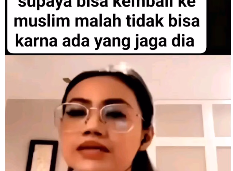 seorang Muslimah yang taat, akhirnya masuk Kristen
