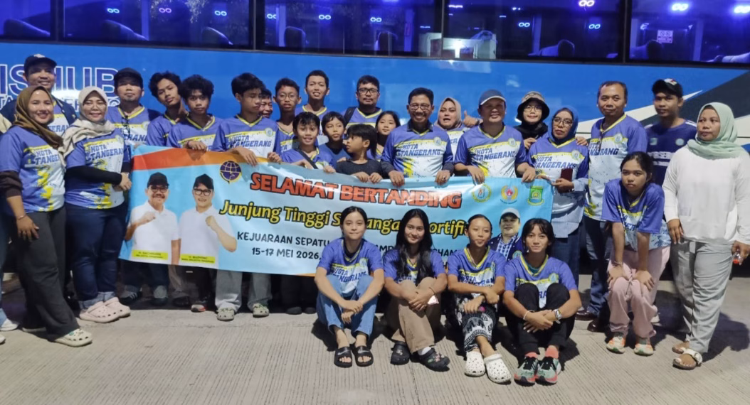 Pelepasan Atlet Porserosi Kota Tangerang Oleh Walikota Kota Tangerang, Dalam Kejuaraan Sepatu Roda Tingkat Nasional