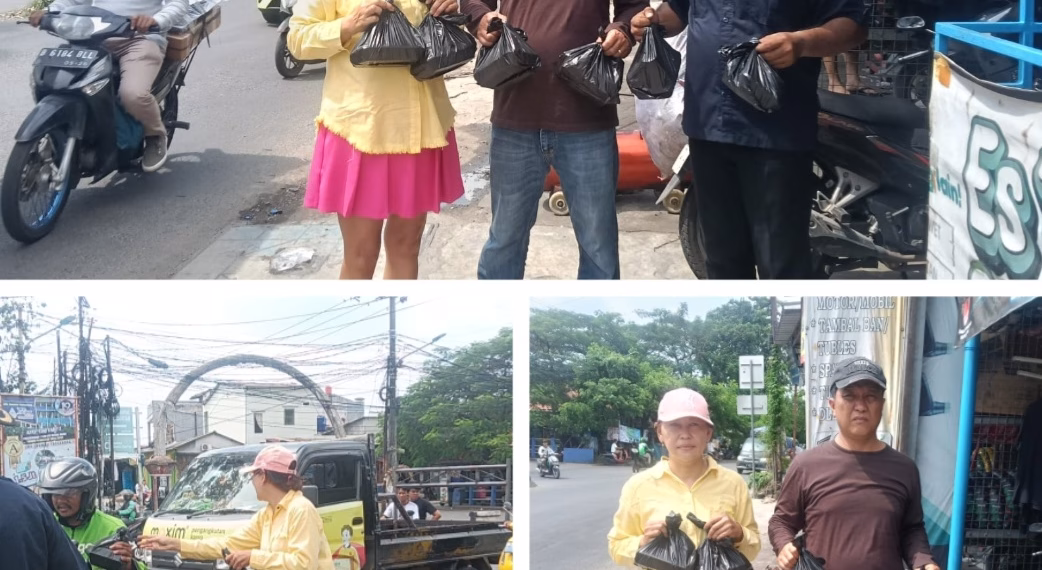 Perwakilan Media Alap-Alap News Gelar Jumat Berkah, Bagikan Nasi Kotak kepada Pengguna Jalan dan Jamaah
