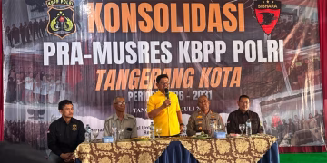 Mobi Wirahardian Ditetapkan Nahkodai KBPP Polri Resor Tangerang Kota Acara Pra-Musres Konsolidasi Yang Dihadiri Walikota Kota Tangerang