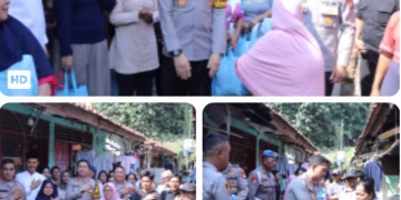 Polri Hadir di Tengah Masyarakat, Kapolres Metro Tangerang Kota Bagikan Sembako di Terminal Cimone