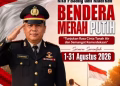 Kapolsek Pasar Kemis Serukan Masyarakat Kibarkan Bendera Merah Putih HUT RI 81