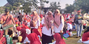 Kegiata memperingati hari anak anak nasional 2026 di hadiri oleh istri dari bapak bupati jember *Ghyta Eka Puspita, S.E., M.Sc.