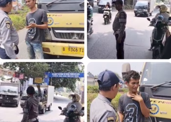 Petugas Dishub Kabupaten Tangerang Sigap, Tindak Lanjuti Laporan Warga Pondok Jaya Soal Truk Tanah